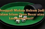 Istilah Judi Dalam Islam Adalah